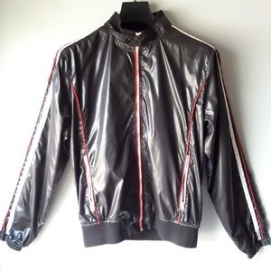 Zara mens black jacket members only style